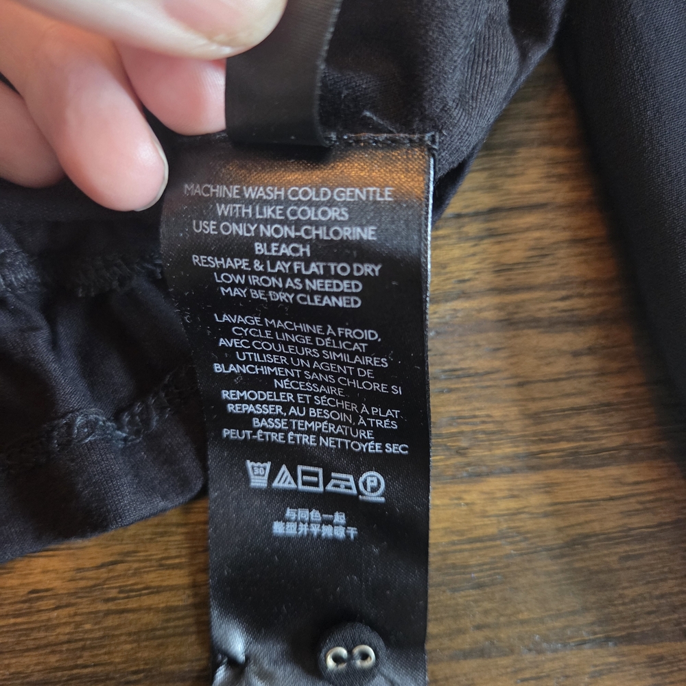 Anthropologie Black Button-Down Blouse - Picture 5 of 6